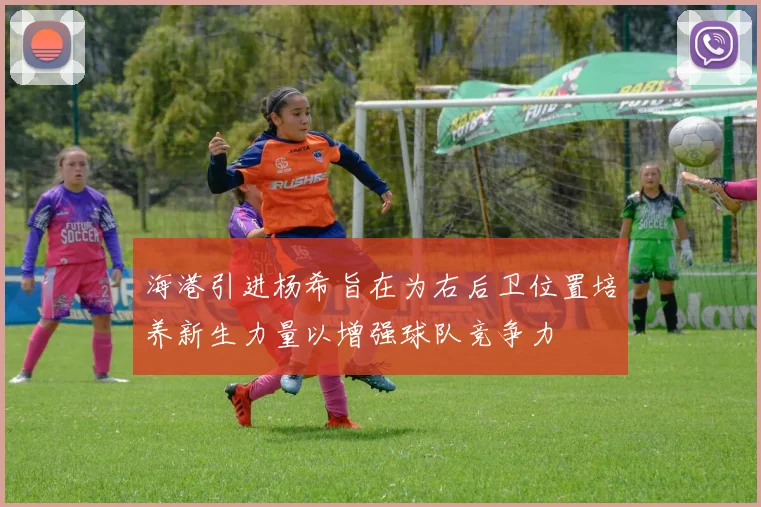 海港引进杨希旨在为右后卫位置培养新生力量以增强球队竞争力